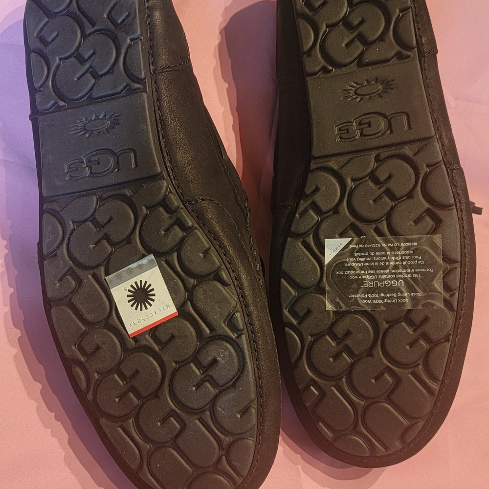 Black suede males loafer UGG shoe